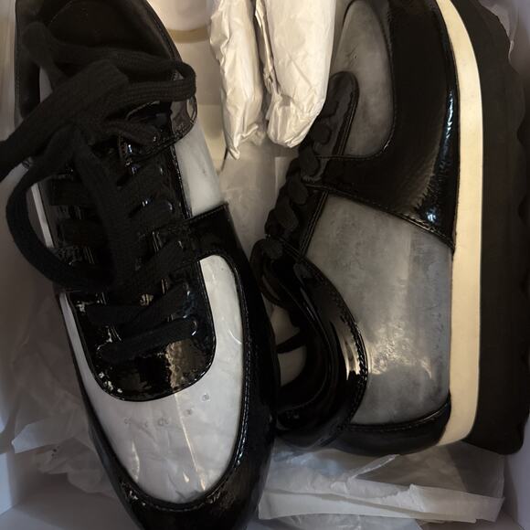 Jessica Simpson Transparent Sneakers Black In Size 37 - Picture 8 of 10